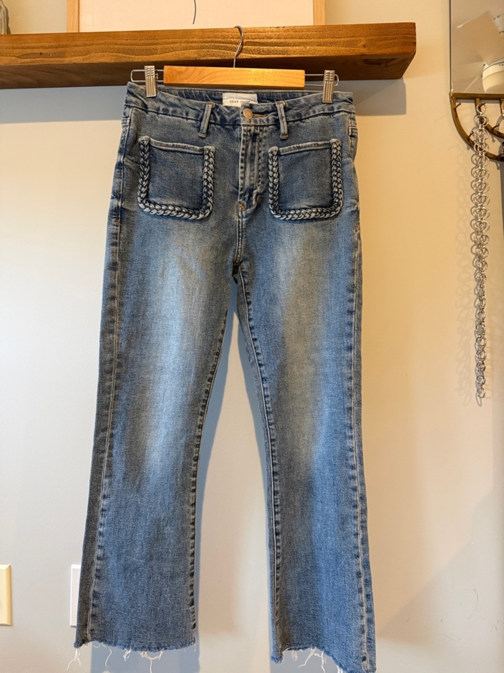 Dear John Blue Braided-Pocket Jeans